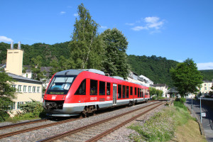 648 205 in Bad Ems auf der Lahntalbahn, aufgenommen am 10.06.2017.