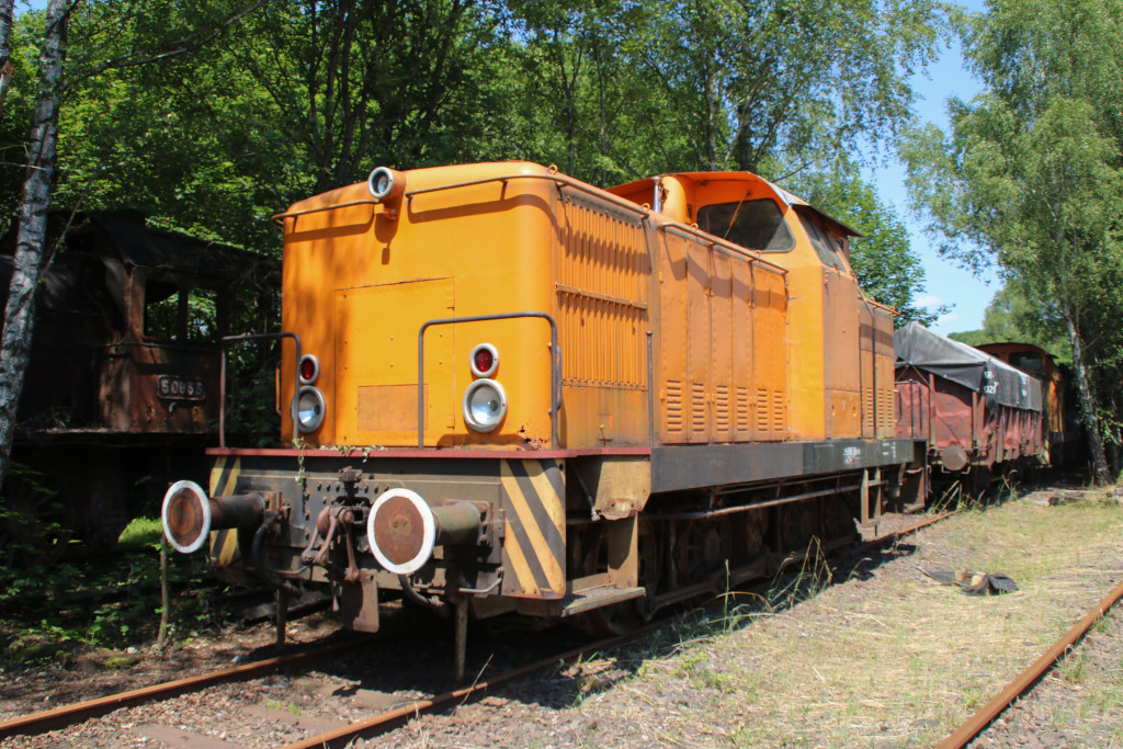Eine Lok der Baureihe 346 steht im Dampflokmuseum Hermeskeil, aufgenommen am 06.07.2017.