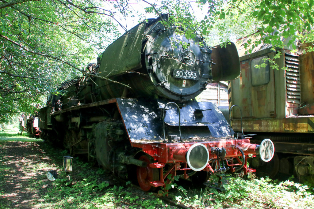 50 3553 steht im Dampflokmuseum Hermeskeil, aufgenommen am 06.07.2017.