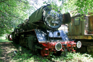 50 3553 steht im Dampflokmuseum Hermeskeil, aufgenommen am 06.07.2017.