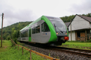 646 418 in Schutzbach auf der Daadetalbahn, aufgenommen am 10.08.2017.