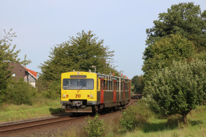 609 009 in Hundstadt auf der Taunusbahn, aufgenommen am 15.08.2017.