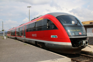 642 064 am Museumsbahnsteig im DB-Museum in Koblenz-Lützel, aufgenommen am 02.09.2017.