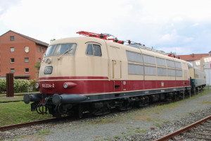 103 224 steht im DB-Museum in Nürnberg, aufgenommen am 03.09.2017.
