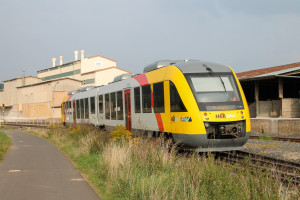 648 023 an den Didier-Werken in Mainzlar auf der Lumdatalbahn, aufgenommen am 07.09.2014.