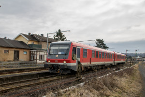 628 227 im Bahnhof Ober-Widdersheim, aufgenommen am 10.03.2018.