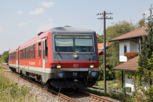 628 559 in Matzing auf der Traun-Alz-Bahn, aufgenommen am 20.07.2018.