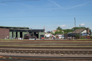 Das museale Bahnbetriebswerk in Darmstadt-Kranichstein, aufgenommen am 01.06.2019.