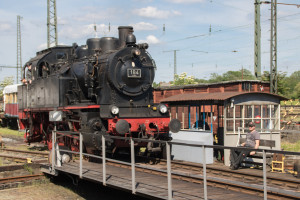 ELNA 184 auf der Drehscheibe in Darmstadt-Kranichstein, aufgenommen am 01.06.2019.