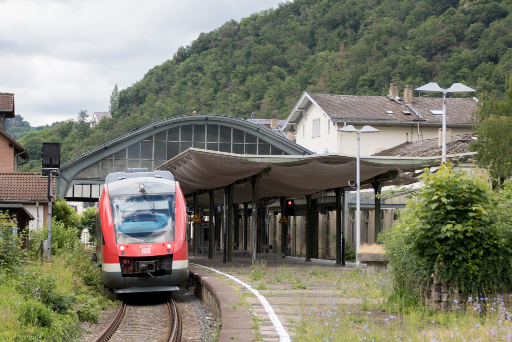 648 205 in Bad Ems auf der Lahntalbahn, aufgenommen am 12.06.2019.