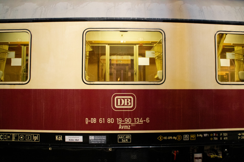 Avmz des TEE-Sonderzuges des DB Museum.