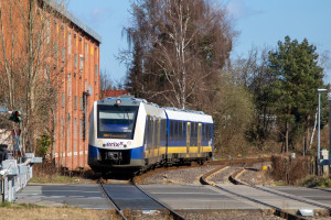 ERIXX 622 210 kurz vor Gifhorn-Stadt, aufgenommen am 18.03.2022.