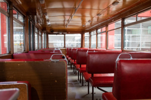 Innenaufnahme der Drachenfelsbahn, aufgenommen am 27.04.2024.