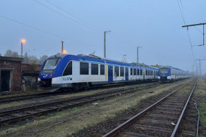 Mehrere iLint stehen abgestellt im Bahnhof Gießen, aufgenommen am 02.10.2024.