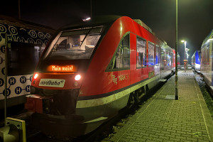 648 355 in Usingen auf der Taunusbahn, aufgenommen am 02.12.2024.
