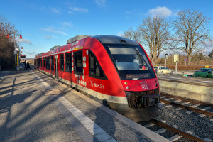 648 452 im Bahnhof Neu-Anspach auf der Taunusbahn, aufgenommen am 13.01.2025.