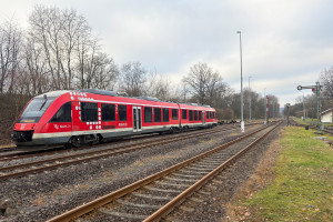 648 452 in Wilsenroth auf der Oberwesterwaldbahn, aufgenommen am 16.01.2025.