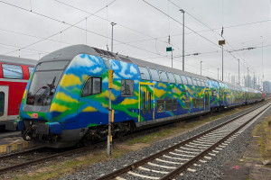 Der Touristik-Dosto in der Frankfurter Abstellanlage, aufgenommen am 17.01.2025.